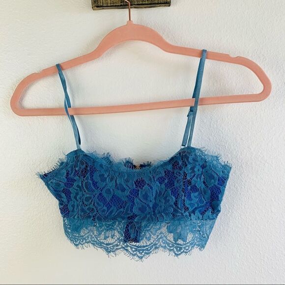 Blue Lace Bralette  - Picture 1 of 3